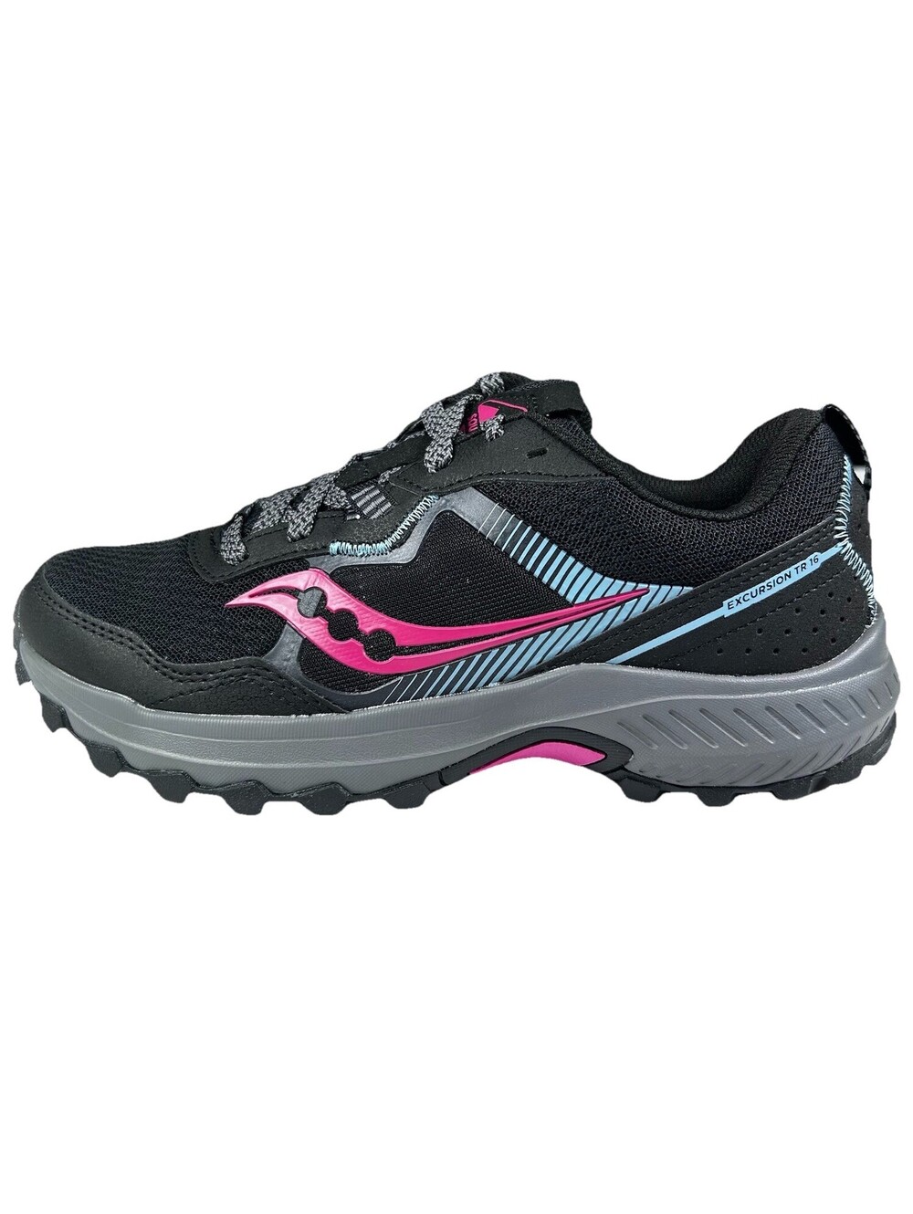 Saucony Excursion TR16 Trail Running Shoes Women’s Size 8 Wide Black Sneakers